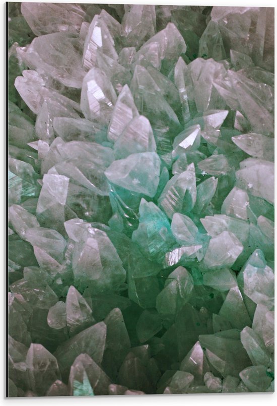 Dibond - Kristal - Stenen - Vormen - 40x60 cm Foto op Aluminium (Met Ophangsysteem)