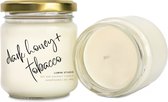 Dark Honey and Tobacco scented candle - Honing en tabak geurkaars - soja en kokos was - Lumini Studio