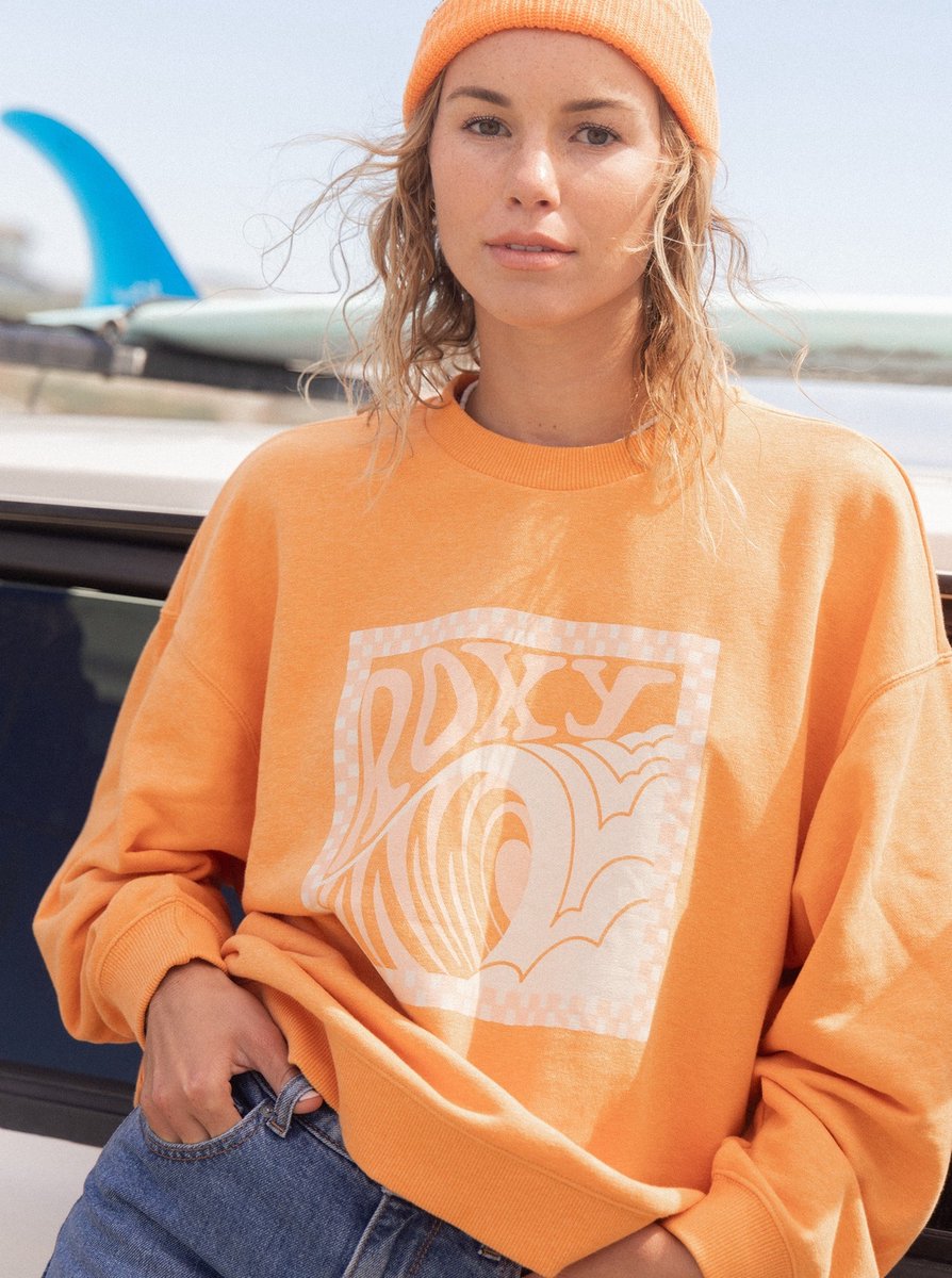 Roxy TAKE YOURPLACEB OTLR Dames sweater Oranje
