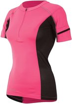 Pearl iZUMi Women's Pursuit Endurance Short Sleeve Top, Screaming Pink/Black, X-Large