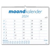 Calendrier mensuel large 2024