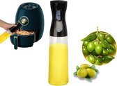 Oliesproeier 300 ml oliespray voor keuken olie spuitfles olijfolie spray salade oliedispenser voor spijsolie olie-azijnsproeier kookspray keuken gadget (zwart)