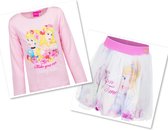 Disney Princess Set - Rok + Longsleeve - Roze - Maat 104 (tot 4 jaar)