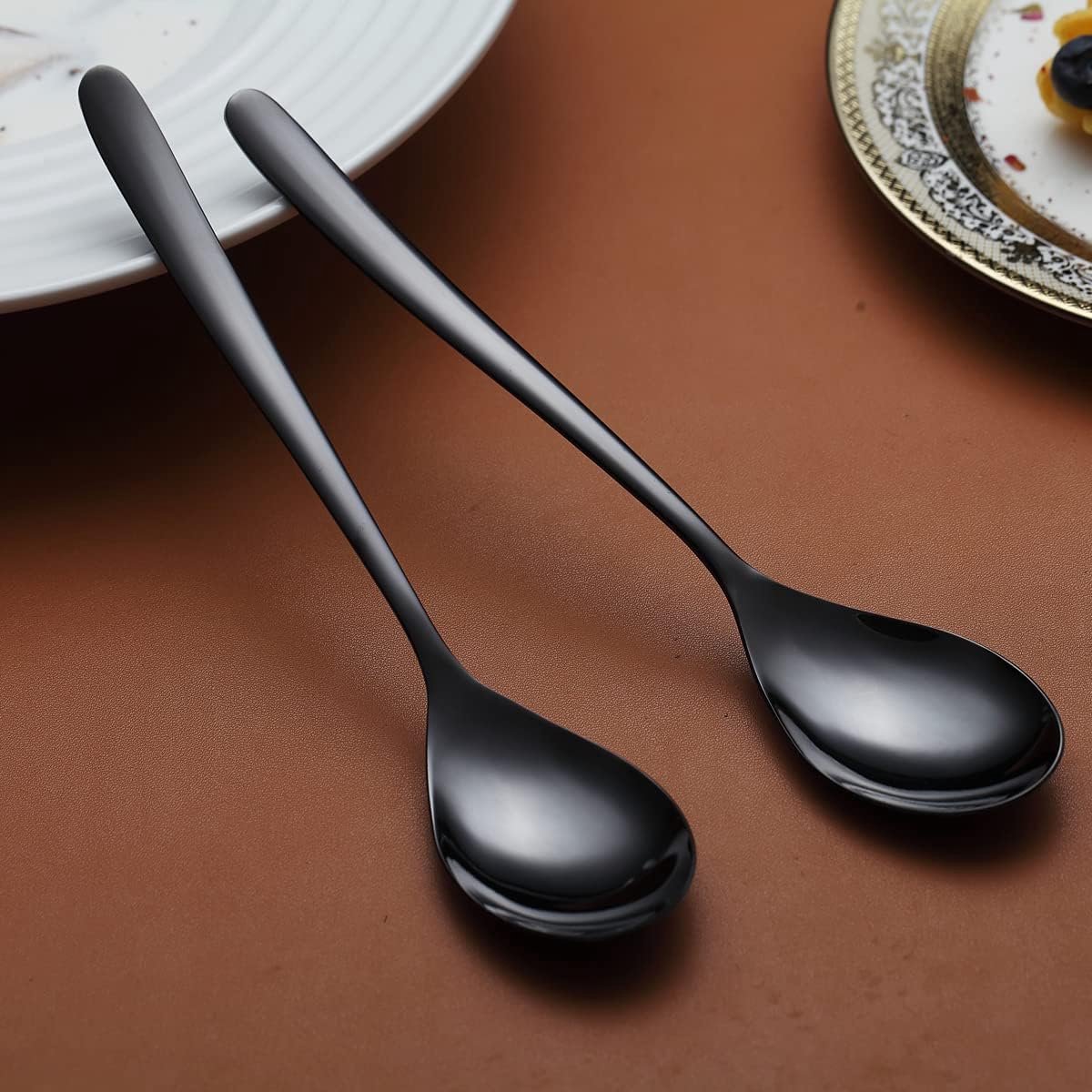 Beau Imprimé Design Métal Cuillère Support Pour Cuisine & Hôtel