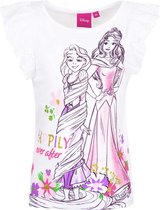 Disney Princess T-shirt - Rapunzel - Wit - Maat 104 (4 jaar)