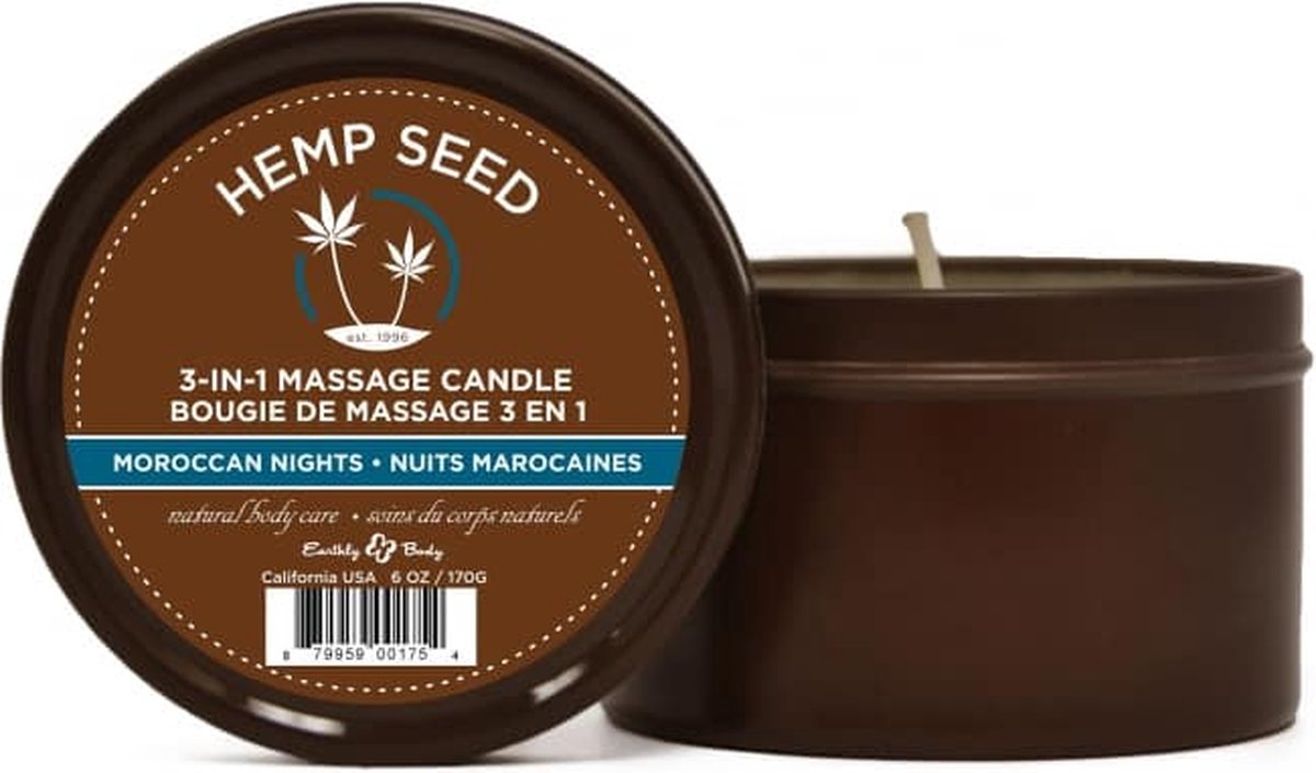 Goedkoopste Earthly body Moroccan Nights Massagekaars - 170 gr multicolored