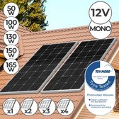 Trend24 Zonnepaneel - Zonnepaneel oplader - Zonnepaneel camper - Solar - Zonnepaneel 12v -160W