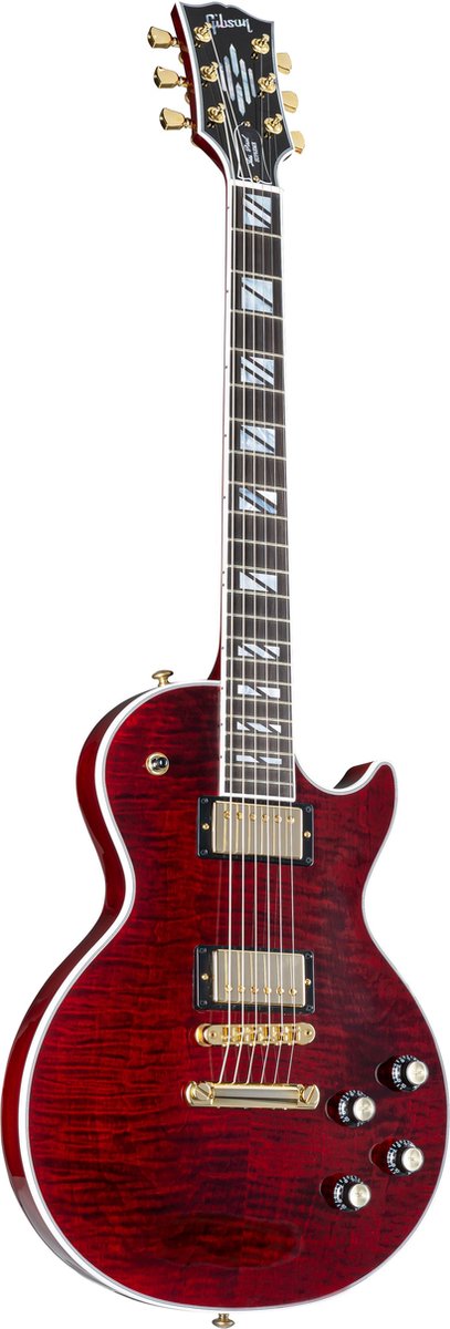 Gibson Les Paul Supreme Wine Red elektrische gitaar met hardshell case