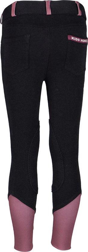 Legging d'équitation Red Horse Noah Kids Zwart-violet - 128