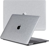 Lunso - Geschikt voor MacBook Air 15 inch (2023) - case hoes - Glitter Zilver - Vereist model A2941
