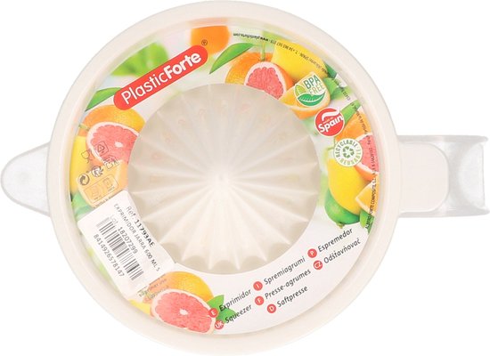 Plasticforte Sinaasappelpers/citruspers - Handmatig - kunststof - 16 x 15 cm - blauw van Merkloos — afbeelding 2