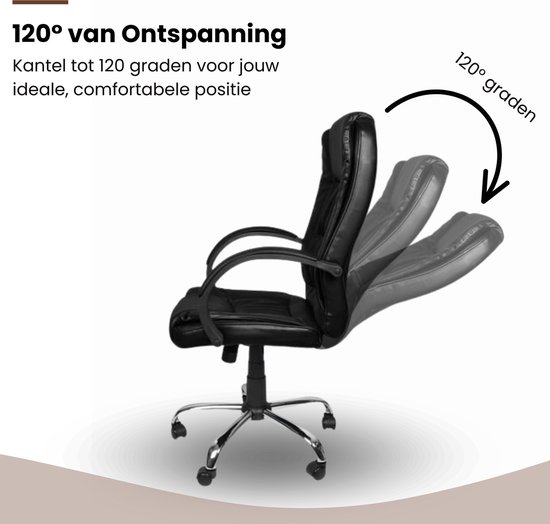 ONEIRO's Luxe Eco Ergonomische Bureaustoel LUEGO Zwart – verstelbaar – volwassen – kantoor – werk – meubels – stoelen – wonen – gaming stoel – vergaderstoel