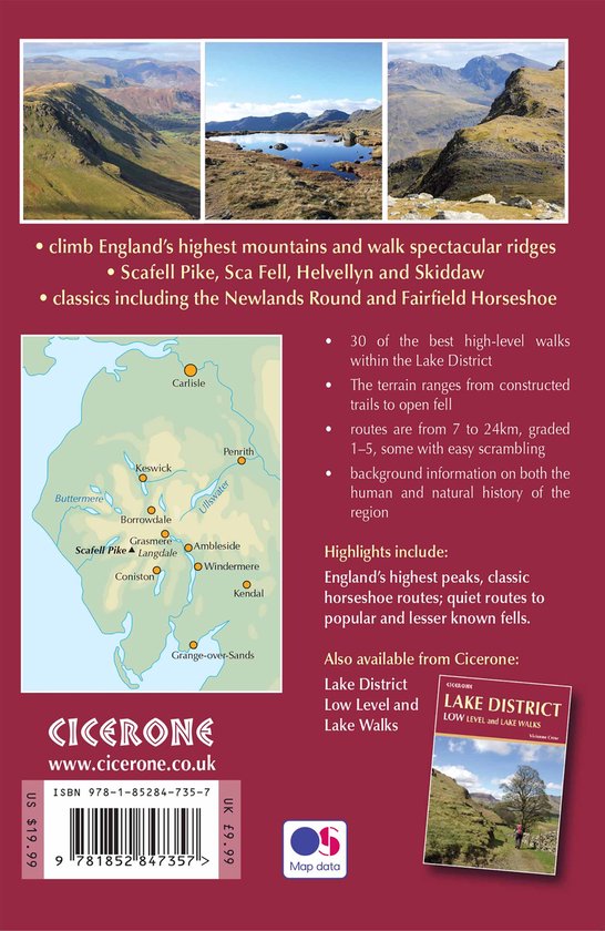Lake District High Level & Fell Walks, Vivienne Crow | 9781852847357 ...