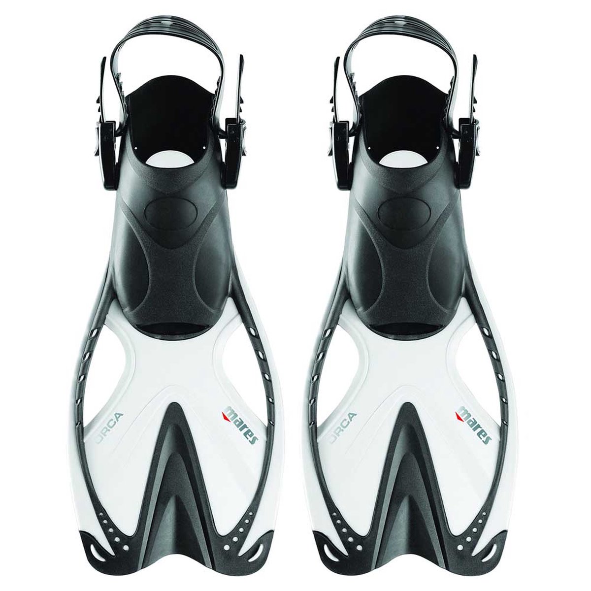 Mares Orca jr open hiel flipper maat 30-35 Wit