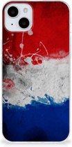 Telefoon Hoesje Geschikt voor iPhone 15 Mobiel Case Nederlandse Vlag