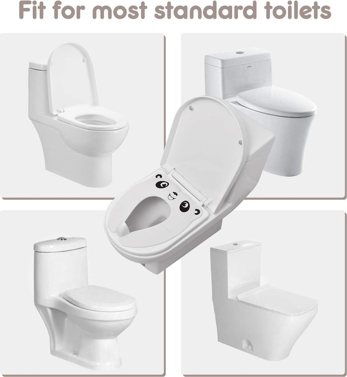 MCBOSON Draagbare opvouwbare toiletbril voor kinderen - groen