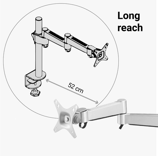 Bras de moniteur circulaire, R-Go Tools