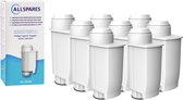 AllSpares Waterfilter (8x) geschikt voor o.a. Philips / Saeco koffiemachines vervangingsfilter voor BRITA Intenza+ en Philips / Saeco CA6702