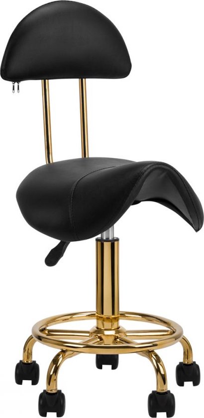 Tabouret — Salon/Werk stoel — Rolling Zadelkruk — Draaibare Tandartsstoel Met Rug - En Voetsteun — Medische Tandartskrukken — Verstelbare Tekenstoelen Voor Salon Spa Schoonheidsmassagekliniek