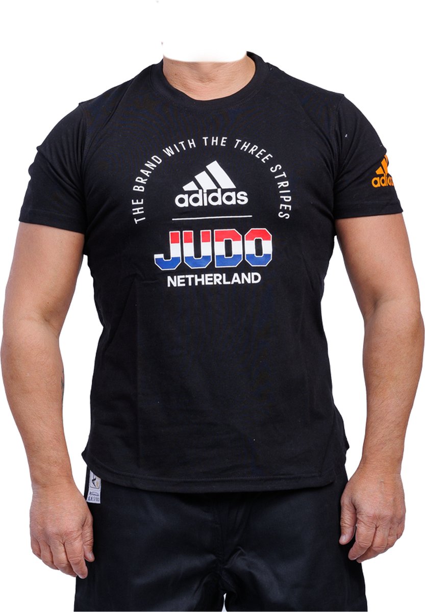 Adidas TeamNL T-shirt Judo | noir (Taille: 164) | bol