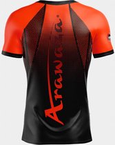 T-shirt Arawaza | dry-fit | zwart-oranje (Maat: M)