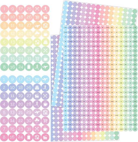 Joyage Bullet journal stickers Deluxe - 482 stickers - Planner