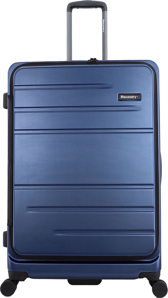 Discovery - Patrol | Harde Koffer / Trolley / Reiskoffer - (78cm) Large - Blauw - Blauw / Large
