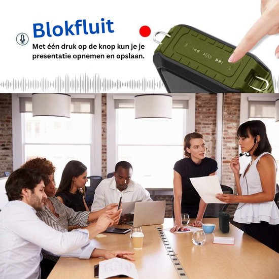 Spraakversterker - Spraakversterker voor buiten draagbaar met hoofdtelefoon met microfoon 18W 4400mAh Bluetooth waterdichte opname voor leraren, reisgidsen M800 （Met kabel） — afbeelding 3