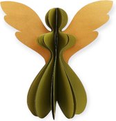 Imbarro - Ange de Noël - 3D - XL - 46cm - Gabriela - Vert Moss / Or - Carton