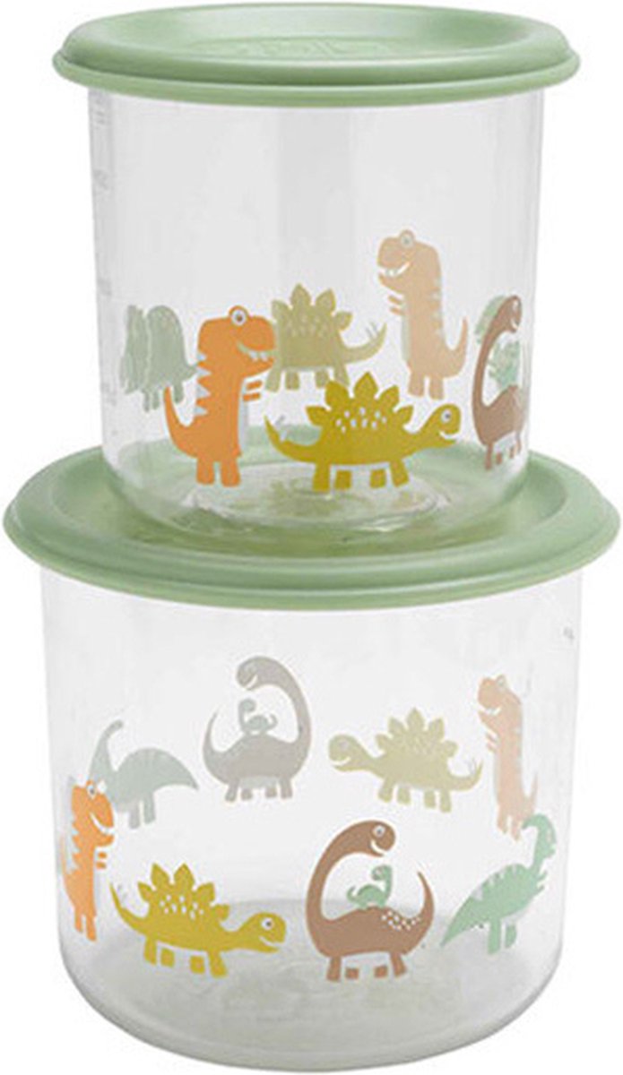 Snackdoosjes Baby Dinosaur Large Sugar Booger set van 2