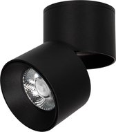 Ledmatters - Opbouwspot Zwart - Dimbaar - 5 watt - 500 Lumen - 2700 Kelvin - Warm wit licht - Lichthoek Verstelbaar - IP44 Badkamerverlichting