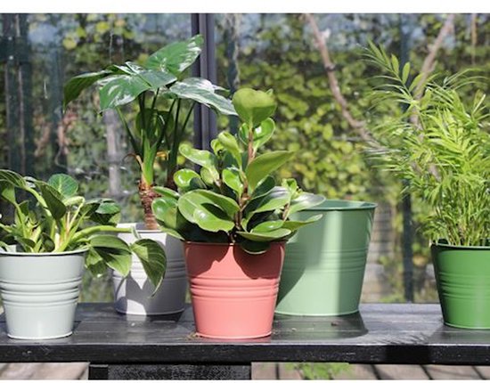 Accroche-torchons En Zinc Avec Cache-pots - - Art De Vivre