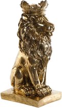 Decoratief beeld Royal Lion - Leeuw - Goud - H34 cm