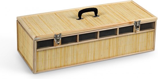 Natural - Kooi - Duif - Duivenmand Bamboe 6 Duiven 31x77x22cm - 1st
