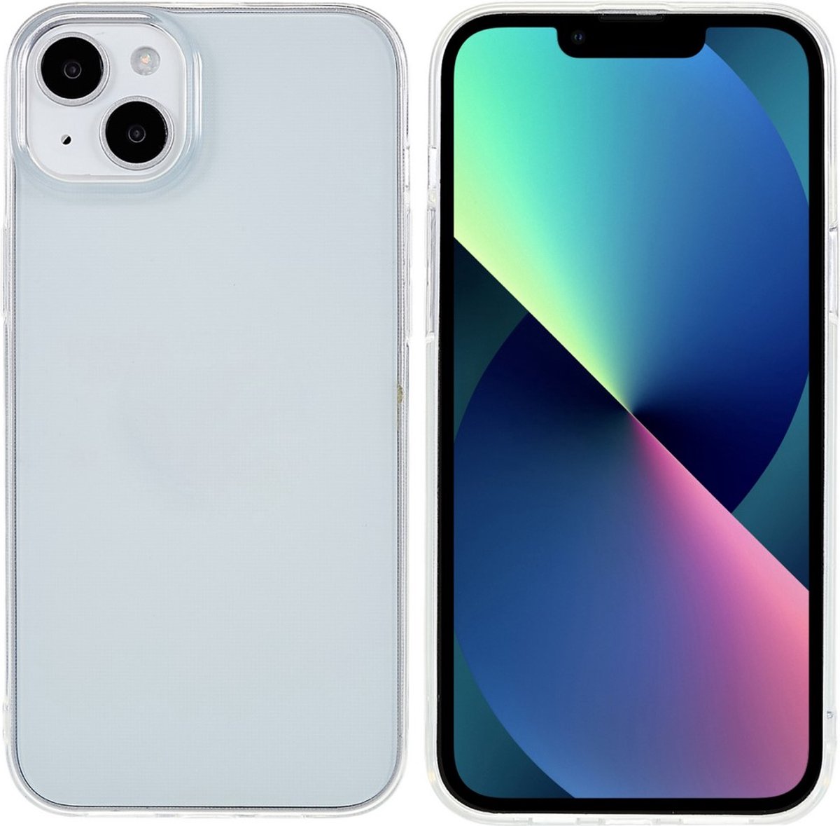 TPU Back Cover Hoesje voor de iPhone 15 Plus Transparant