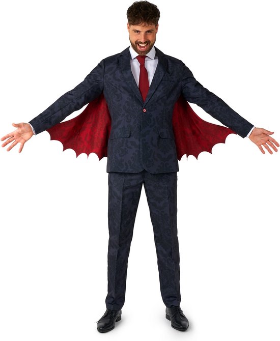 Suitmeister Victorian Vampire Black - Heren Pak - Vampier Kostuum - Carnavals Pak - Zwart - Maat: