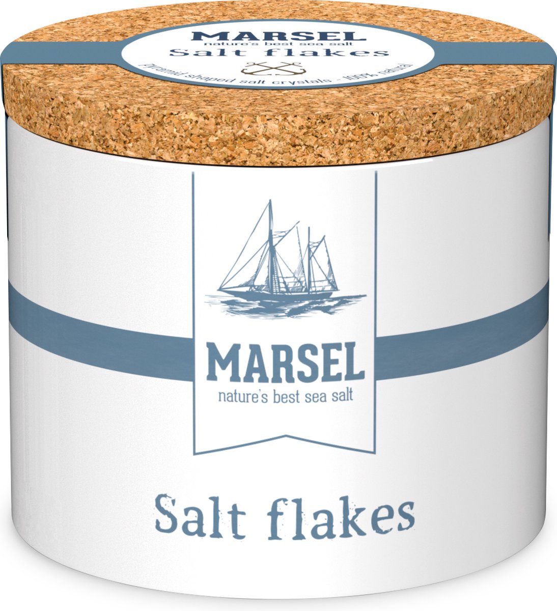 Goedkoopste Marsel salt flakes keramiek 75 gram - keukenzout - Zeezout - culinair zout - eetzout