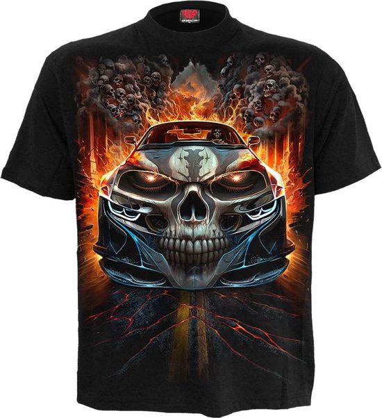 Spiral - Speed freak Heren T-shirt - L - Zwart