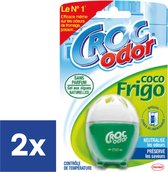 Croc'Odor Coco Frigo Geurverwijderaar 33 g - 2 stuks