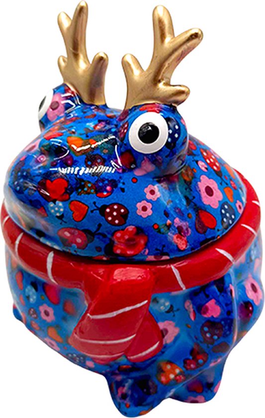 Foto: Pomme pidou storage jar kerst kikker freddy 004 15x15x15cm keramiek 