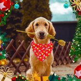 Honden Bandana Kerstsokken Kerst - Rood - Bandana Hond - Hondenkleding Kerst - Hondensjaal - Sjaal Hond - Kerst Hondenkleding - Hondenbandana - Bandana Hond - Huisdieren - Kerstcadeau Hond - Kerstman - Rudolph - Merry Christmas