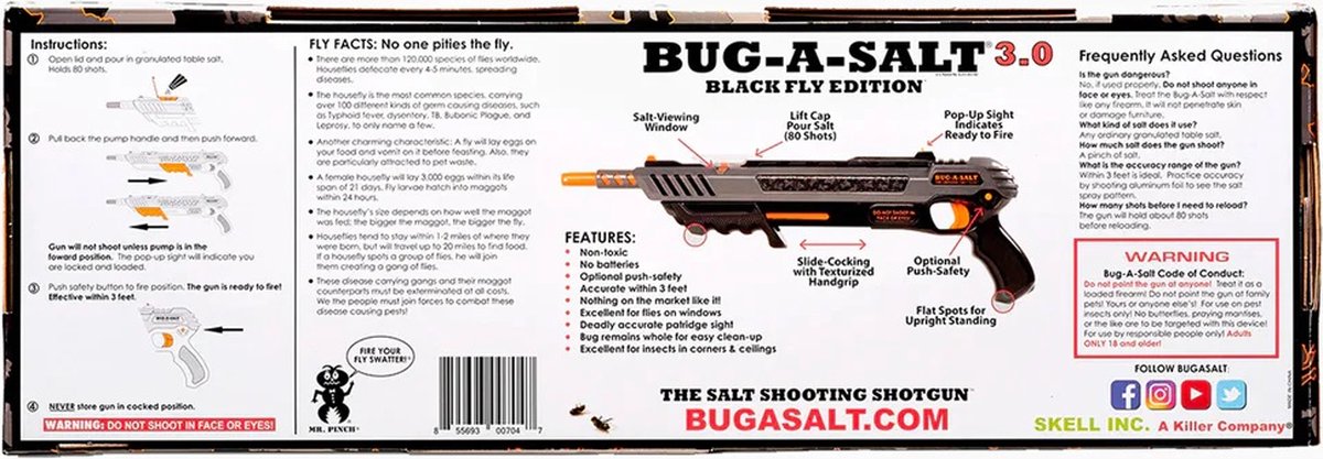 BugBuster Bug-A-Salt Black Fly 3.0