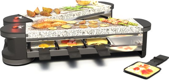 Appareil à raclette SUNTEC RAC-7079 Flex8 Stone/Stone – Mini grill de table  pour 8... | bol
