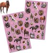 2 Stickervellen Paarden