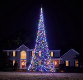Fairybell LED Buiten Kerstboom voor in de vlaggenmast - 8 meter - 1500LEDs - Multi colour