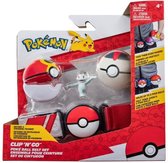 Clip Belt 'n' Go Bandai - Pokémon - 1 riem, 1 herhaalbal, 1 timerbal en 1 beeldje 5 cm machoc
