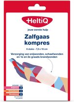 Heltiq - Zalfgaaskompres 7.5 x 10cm - 6 Stuks