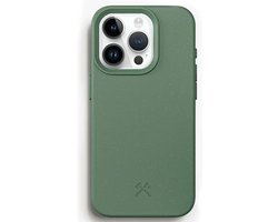Woodcessories Bio Case MagSafe - Geschikt voor iPhone 15 Pro- Duurzaam - Eco vriendelijk - Gemaakt van bio-materialen - Groen