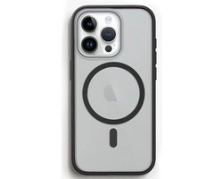 Woodcessories Bio Clear Case MagSafe - Geschikt voor iPhone 15 Pro - Duurzaam - Eco vriendelijk - Gemaakt van bio-materialen - Matte / Black