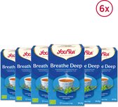 Bol.com Yogi Tea Breathe Deep - Biologische Thee - 6x17 Stuks - 102 Theezakjes - NL-BIO-01 aanbieding